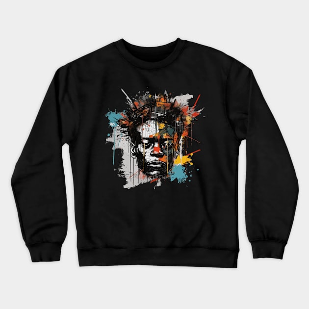 Basquiat inspired Crewneck Sweatshirt by remixer2020